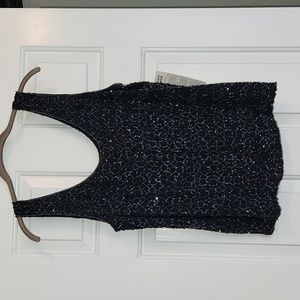 Heavy beaded sequin tank